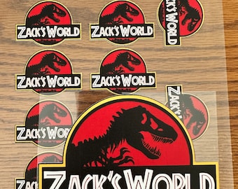 Individuelle Jurassic World Logos - verschiedene Farben verfügbar