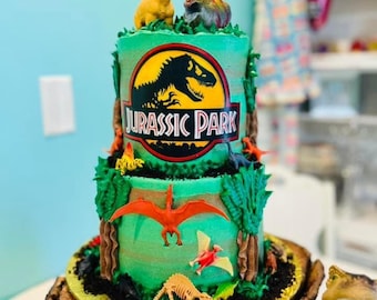 Jurassic Park/Jurassic World/Camp Cretaceous Logo edible images