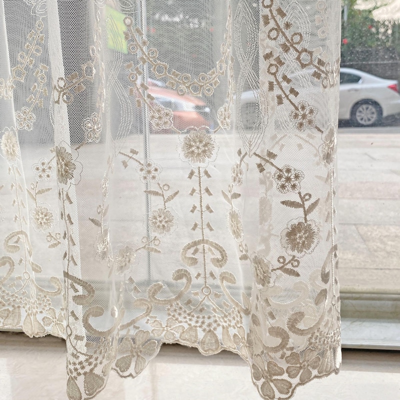 Embroidered Curtains - Etsy