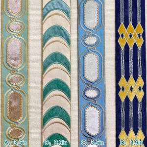 Flocking Embroidery Trim: Designer Curtain DIY Embellishment