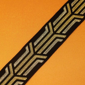 Black designer special decorative tape, curtain trim, embroidered curtain decorative tape.