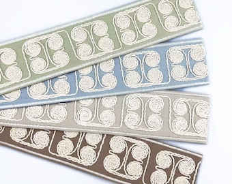 Handmade Linen Embroidery Trim for Curtains Sofas Pillows - Boho Home Decor Upgrade