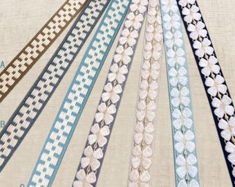 Handpicked 7 Colors Designer Trim | Fabric Tape Curtain Embellishment for Yard Decor & DIY Projects