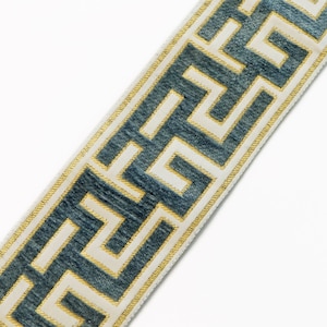 Greek Key Curtain Trim Tape: Fabric Decoration (3.54 inches)