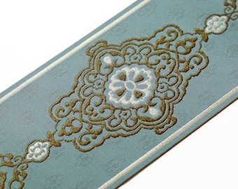 Embroidery Curtain Trim: Jacquard Fabric Tape, 3.5-inch Width