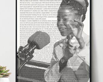 Amanda Gorman Inauguration Full Poem Digital Download Art Print (8x10 inches)