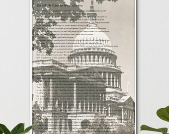 Amanda Gorman Inauguration Full Poem Digital Download Art Print (8x10 inches)