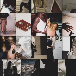 Zestaw kolaży Dark Fashion: Sztuka ścienna w stylu High Fashion (do pobrania w wersji cyfrowej) zdjęcie 2