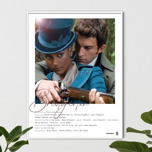 Bridgerton Season 2  Kate Sharma and Anthony Minimal Show Poster Digital Art Download (8x10")