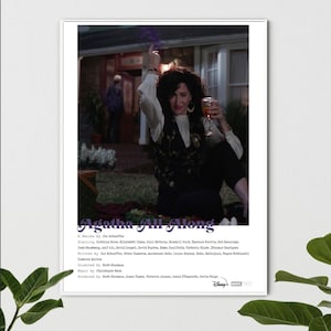 Agatha All Along WandaVision Sitcom Credit Poster Minimal Design Digital Art (8x10&quot;)