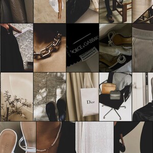 Zestaw kolaży Dark Fashion: Sztuka ścienna w stylu High Fashion (do pobrania w wersji cyfrowej) zdjęcie 3