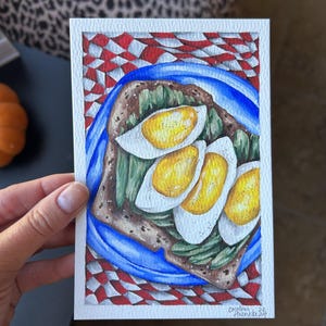 avocado toast painting