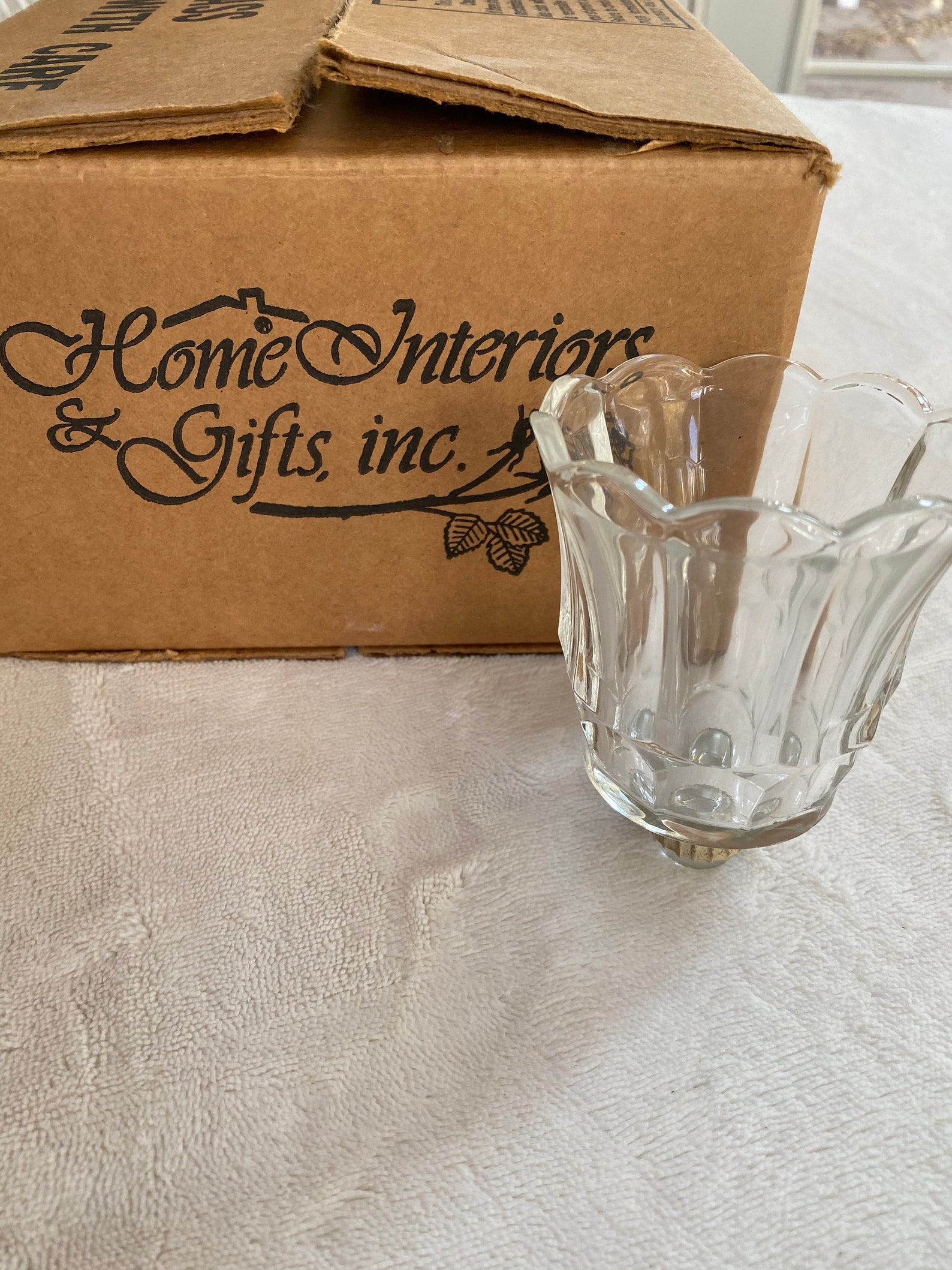 HOMECO glass votive cups. Set of 7 Etsy