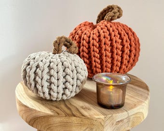 Crochet Pumpkin Decoration | Autumn Pumpkin Decoration | Handmade Cotton Decorative Pumpkin | Autumn Table Decoration | Gift Idea
