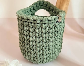 Hanging basket | Cotton basket | Round | Basket | Decorative basket | Hanging organizer | Gift idea | Utensil basket | Storage basket | Organization