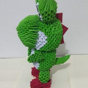 3d Origami Yoshi L Origami Yoshi L 3d Paper Carfts Etsy Australia