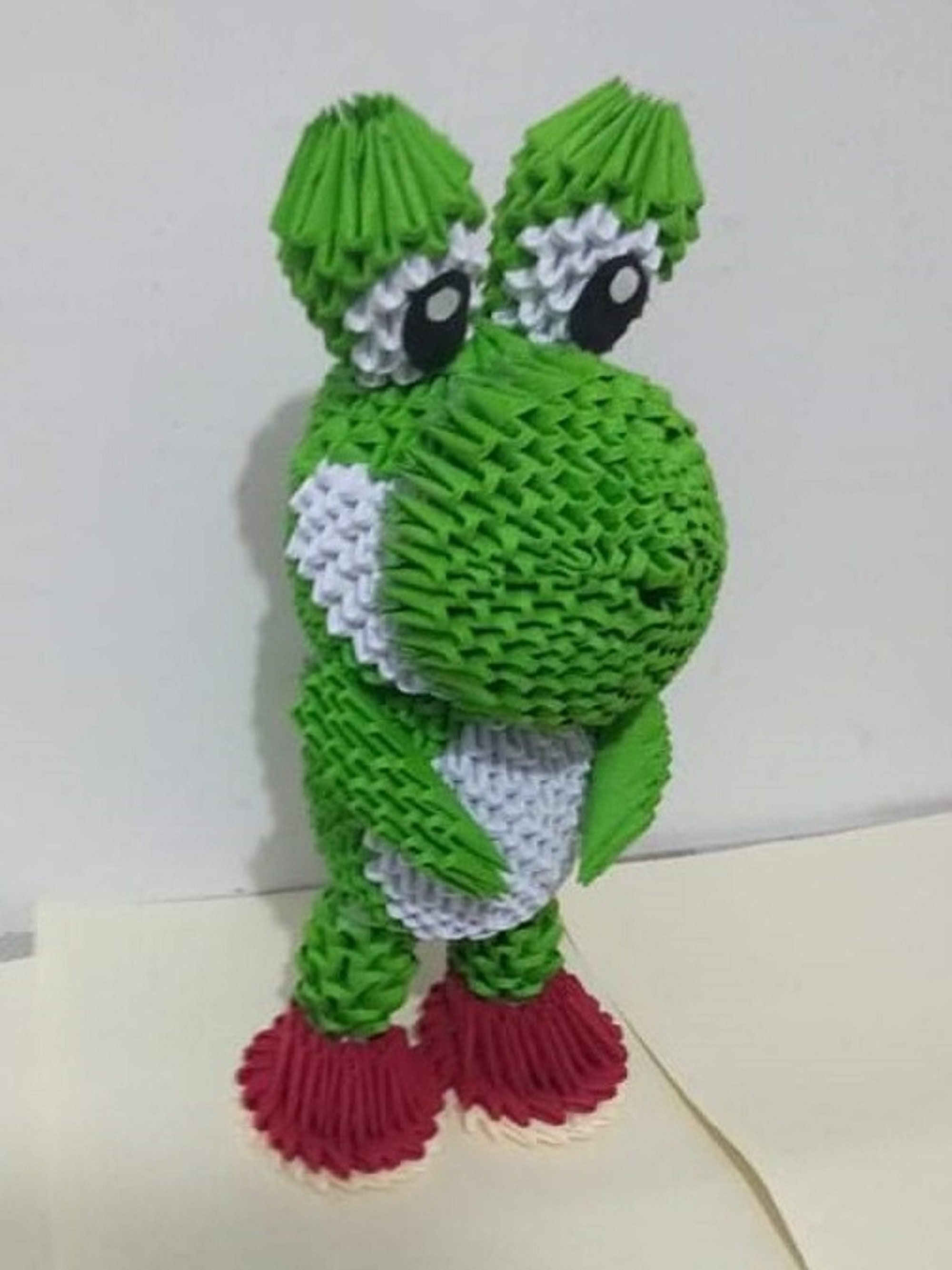 Origami 3D Yoshi l Origami Yoshi l carfts de papel 3D Etsy