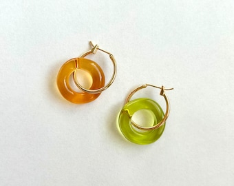 Jelly ring hoop charms; HOOPS SOLD SEPARATELY