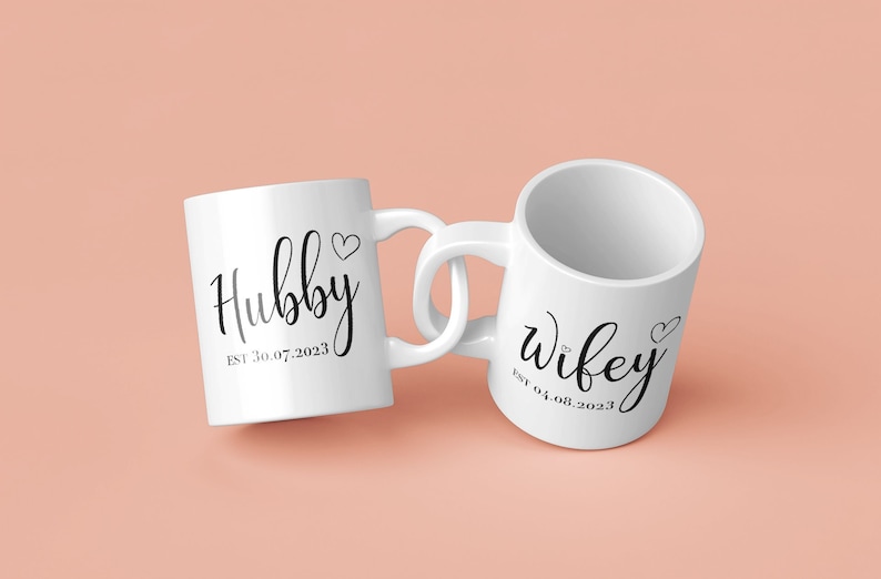 bride and bride,bride and groom mugs,engagement gifts for,eucalyptus wedding,for couples,for friends,groom and groom,his and hers cups,mr and mrs wedding,personalised wedding,unique bridal gifts,wedding gifts for,wedding mug set