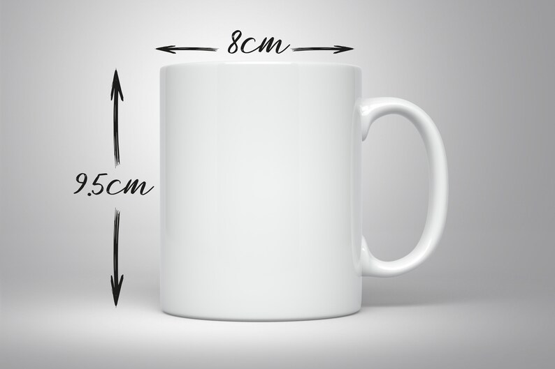 May include: A white ceramic mug with a curved handle. The mug is 3.1 inches wide and 3.7 inches tall. The mug is a plain white color, with no visible designs or patterns. The mug is suitable for hot or cold beverages.
