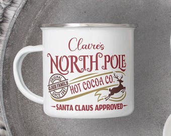 Personalised Christmas Gift,North Pole Hot Chocolate,Santa mug, Xmas eve box, Secret Santa