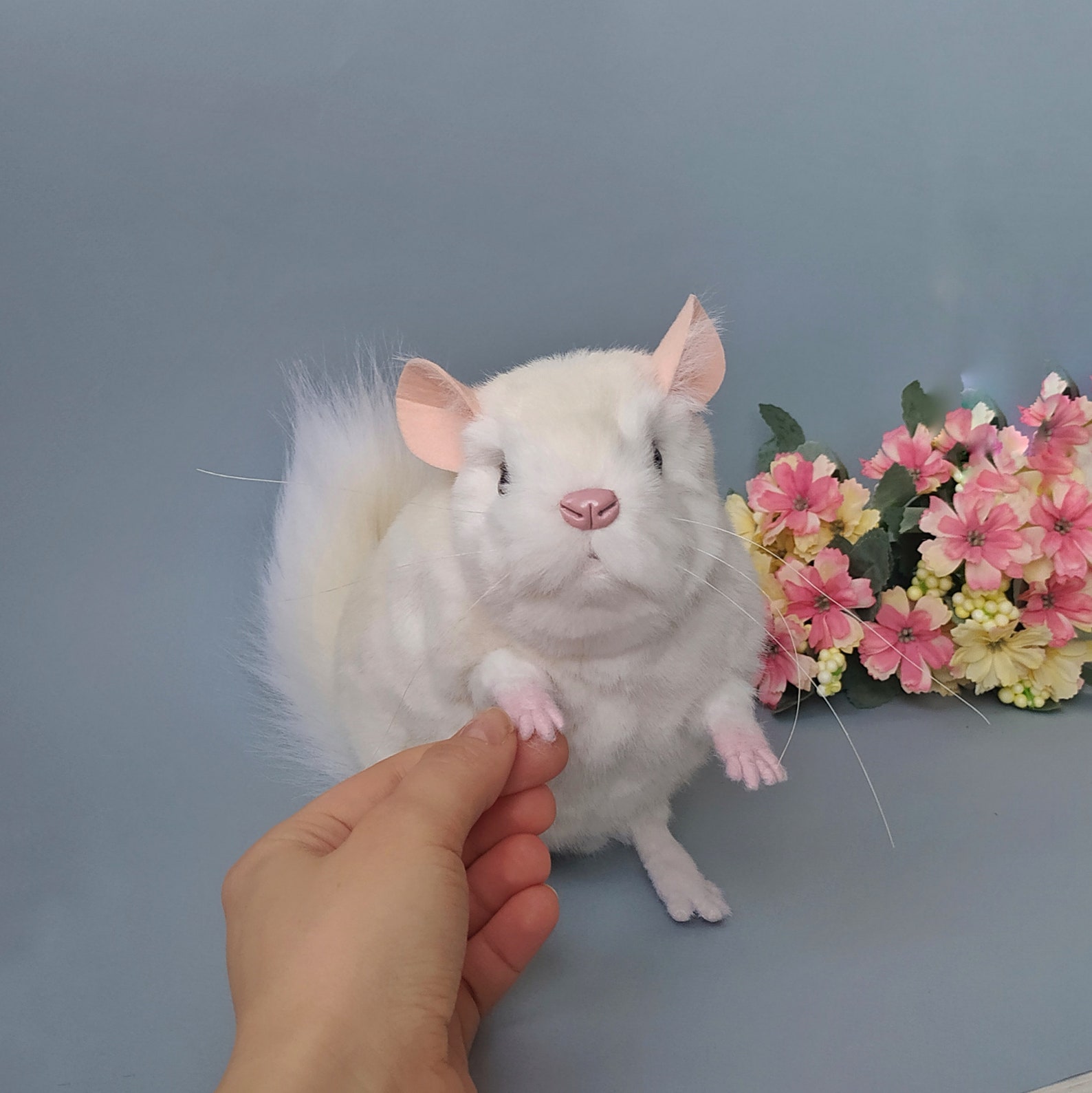 Chinchilla realistic stuffed animal chinchilla soft plush Etsy