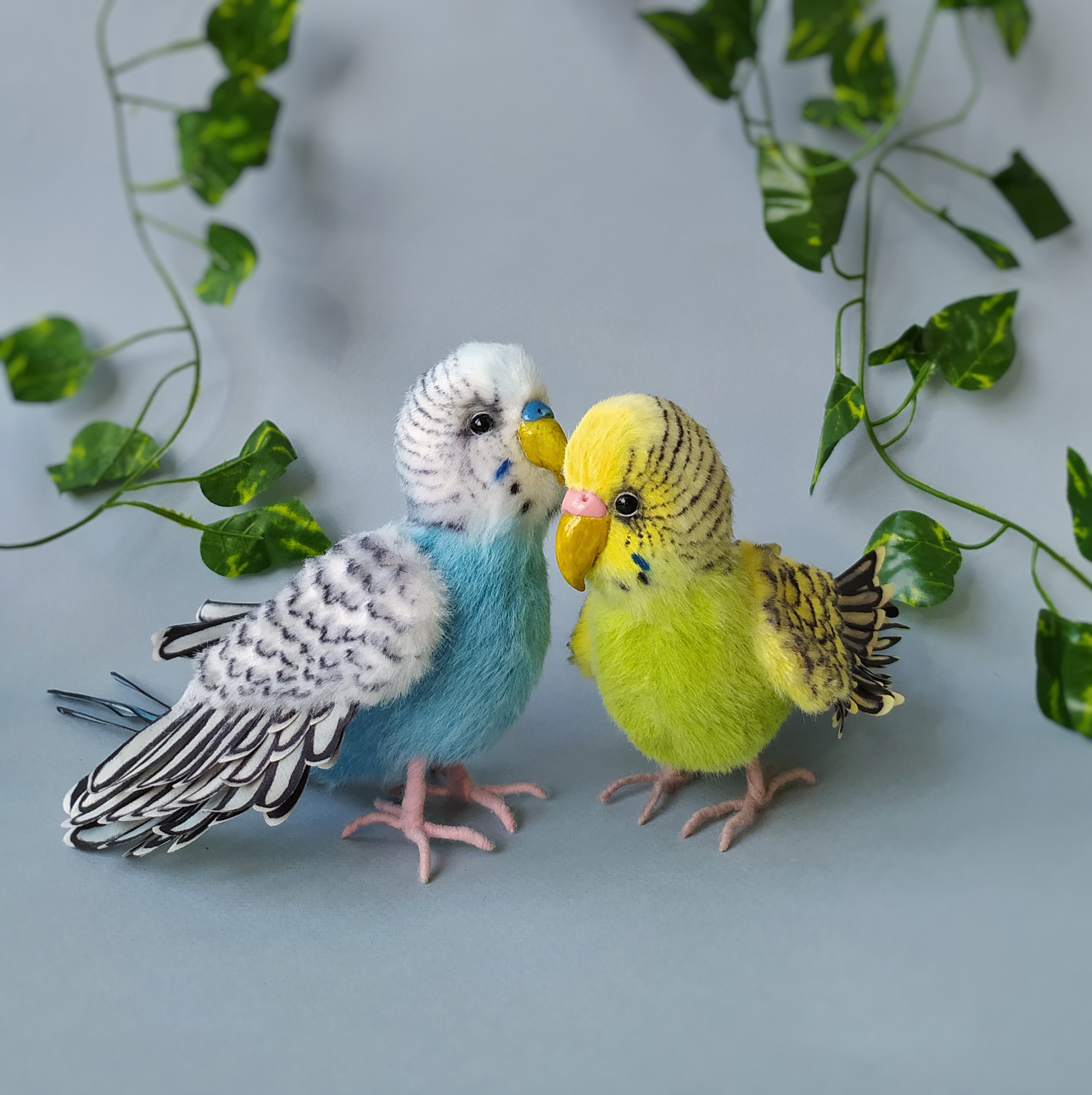 Parrot realistic stuffed bird Budgie soft toy plush artist Etsy