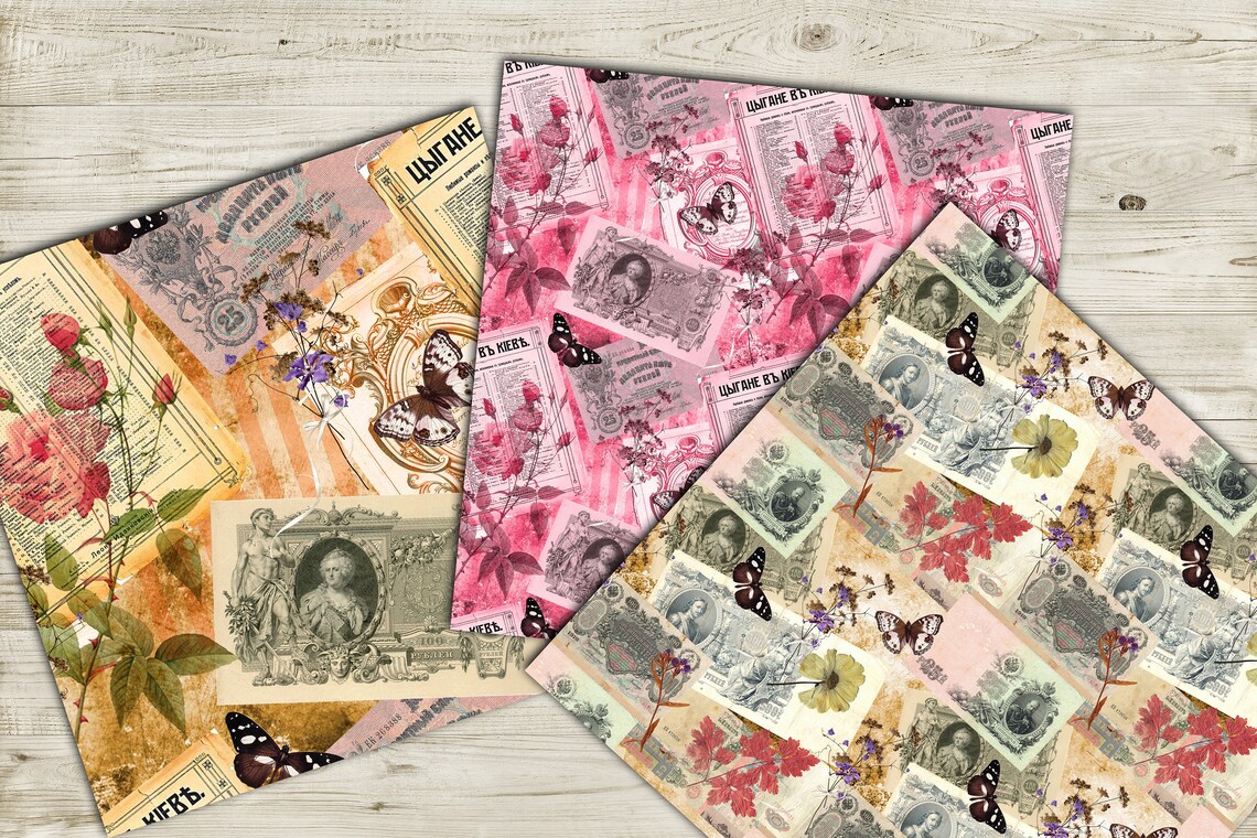 Money seamless pattern scrapbooking fabric design instant Etsy