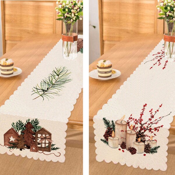 Winter Pine Quilted Table Runner NCU0NTD534