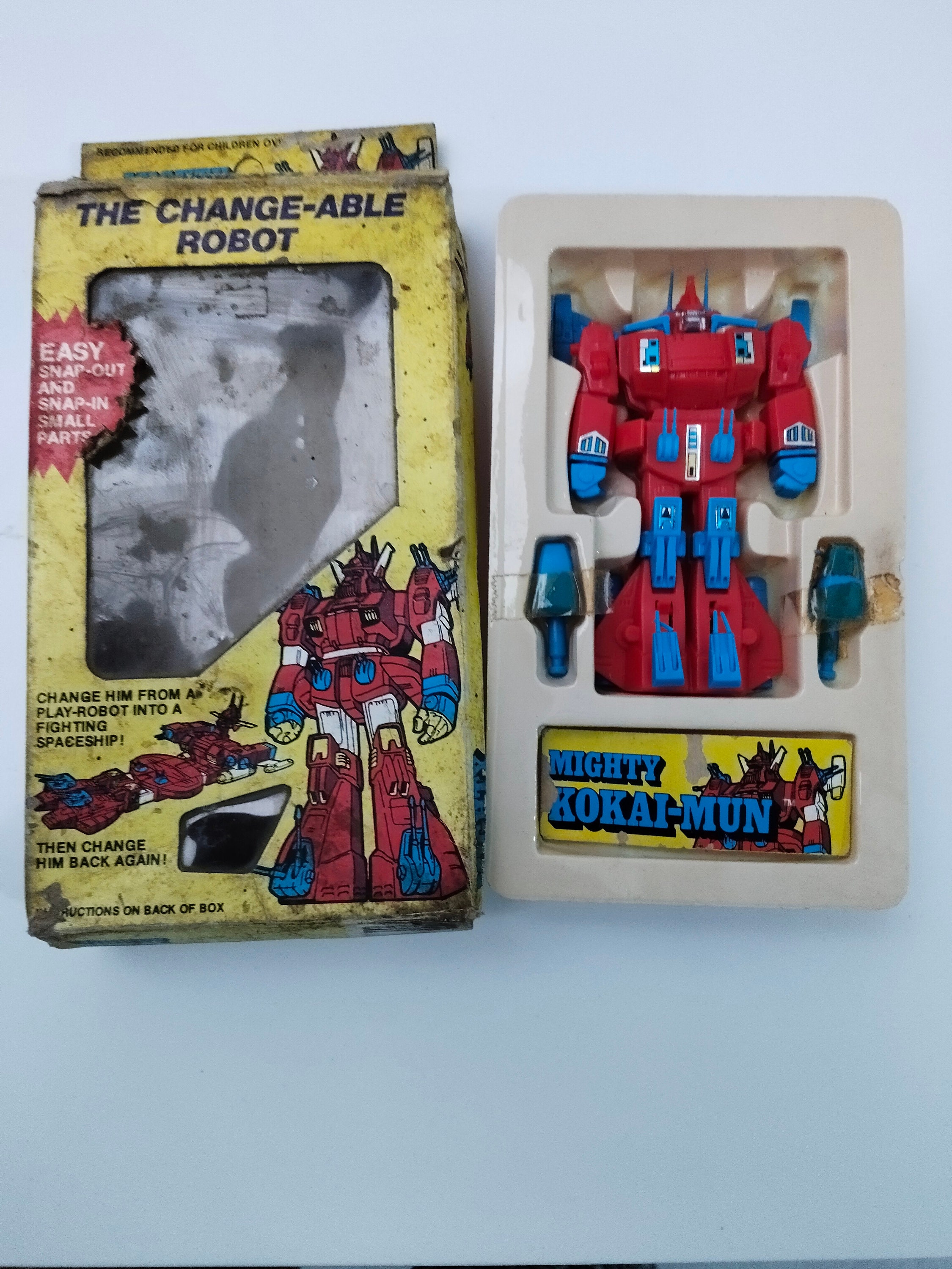 Vintage Bootleg Mighty Kokai-mun Changeable Robot Irongear Vintage Bootleg Mighty Kokai-mun Changeable Robot Irongear
