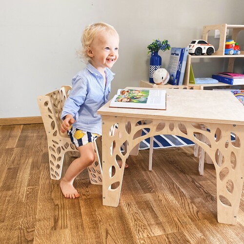 Kids Table And Chair Set Furniture Play Table Activity Children Toddler Playroom 