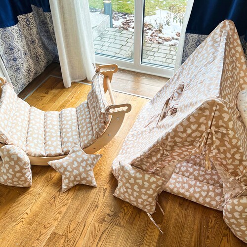 Climbing Arch With Pillow Montessori Rocker Montessori - Etsy