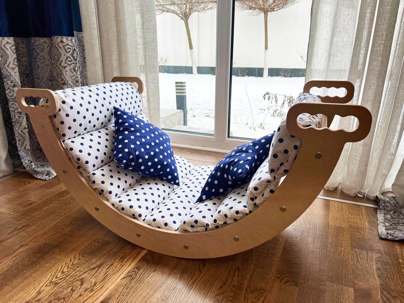 Climbing Arch With Pillow Arch Rocker Pillow Montessori Etsy