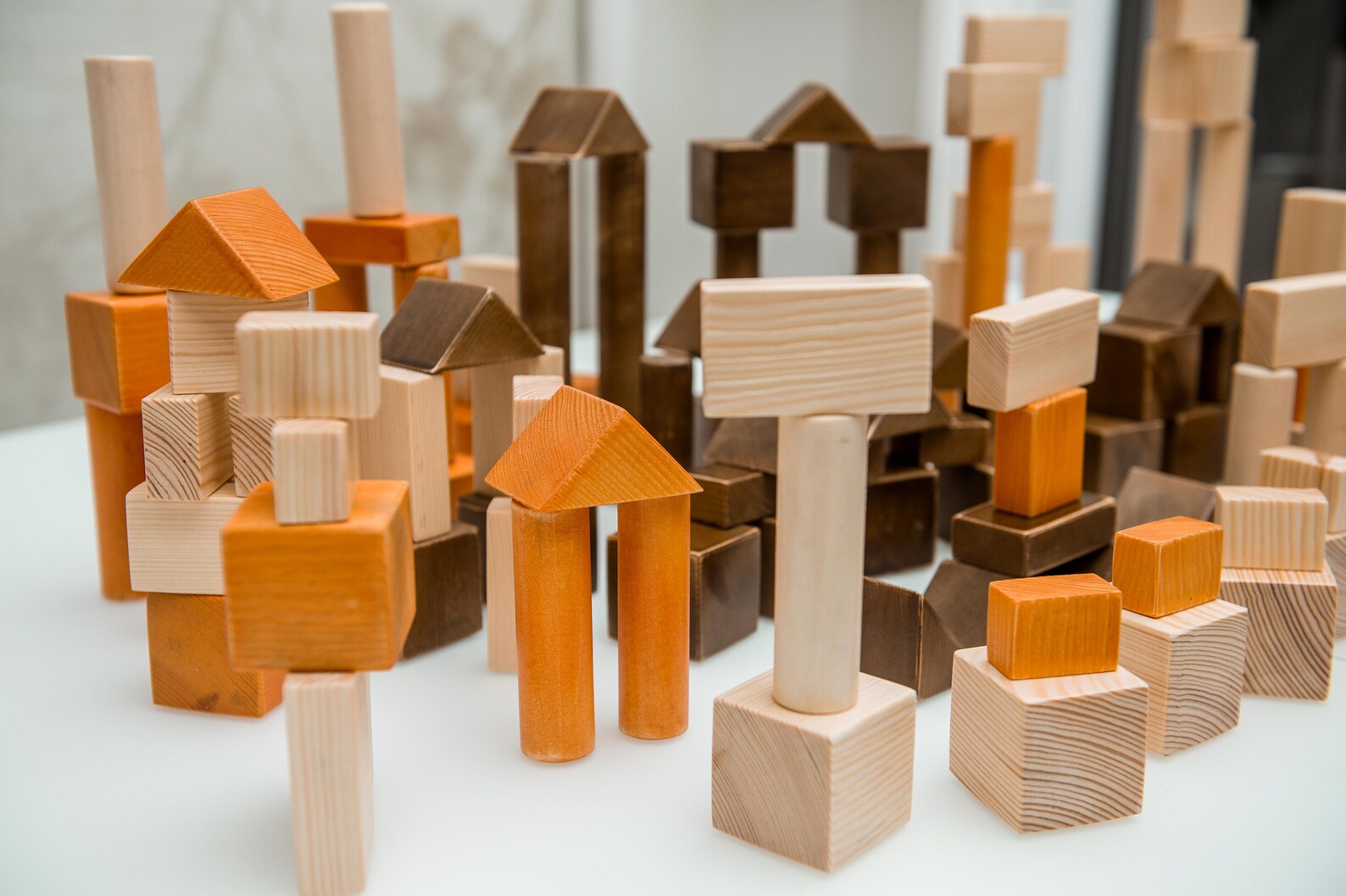 Basic Starter Blocks Set 50 Stück Holzblöcke Set Kleinkind Etsy