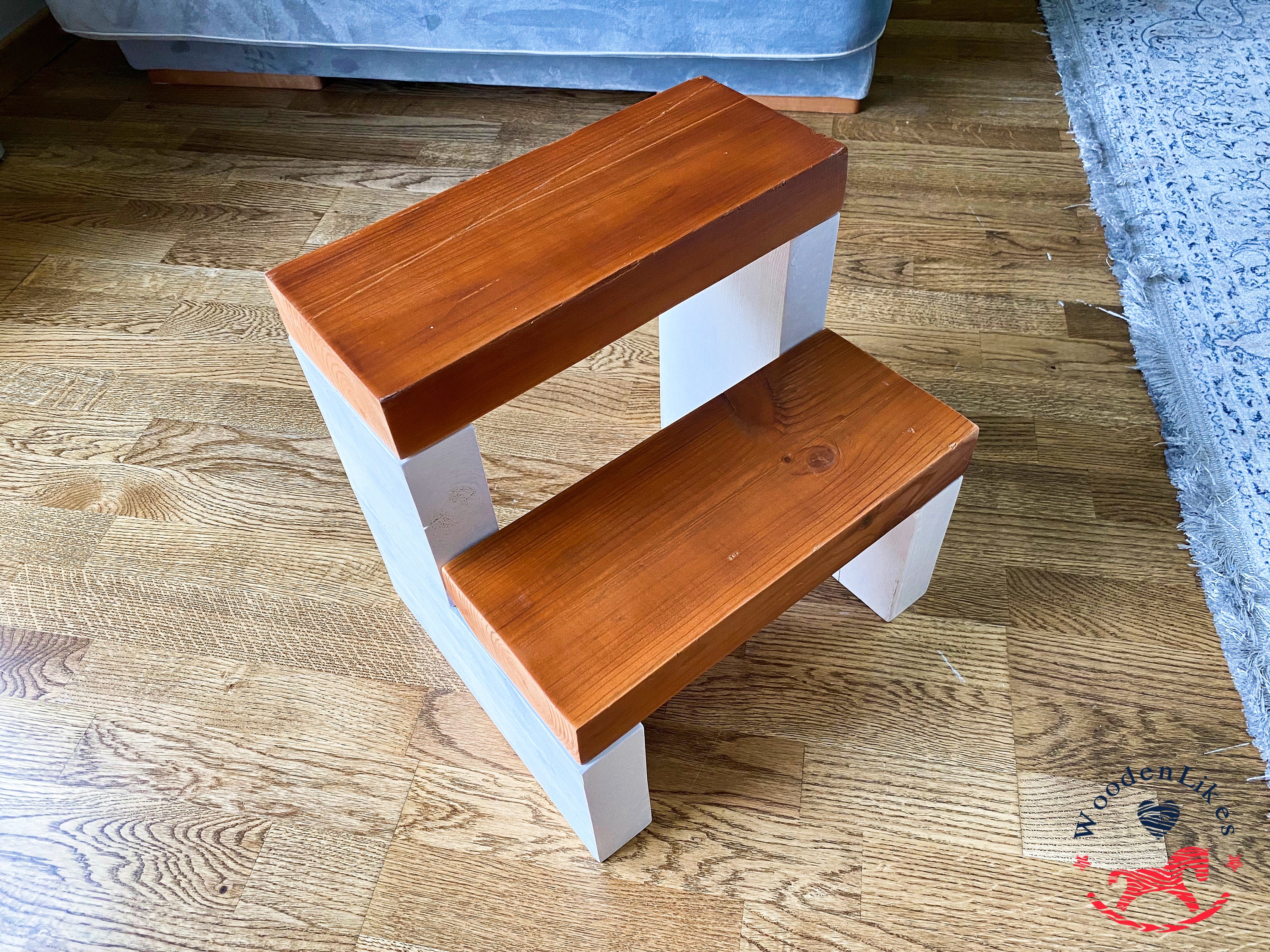 Wooden Toddler Step Stool for Kids Bathroom Stool & Kitchen Etsy