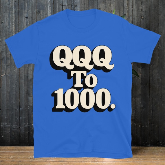 QQQ to 1000 T-shirt - Etsy Canada