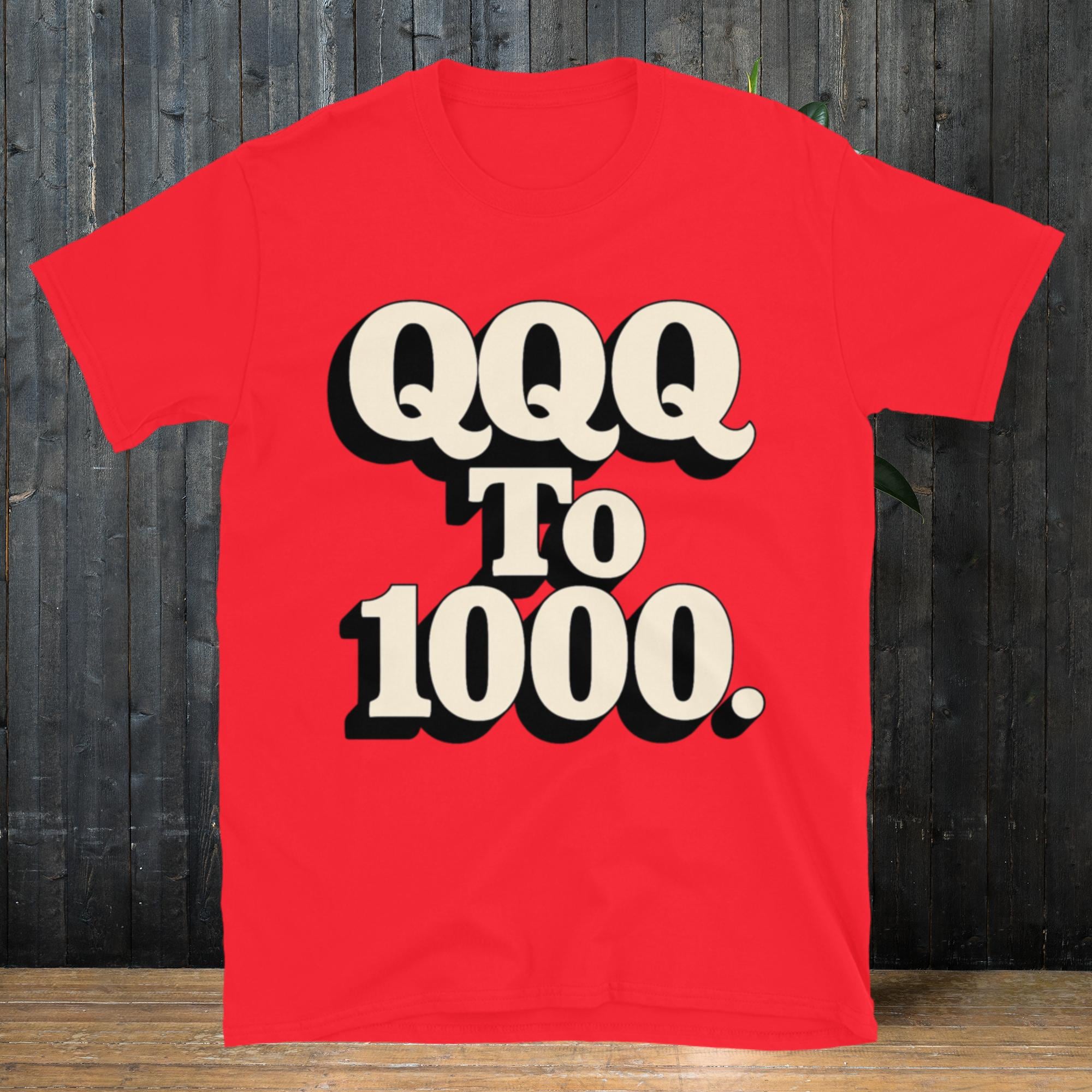 QQQ to 1000 T-shirt - Etsy Canada