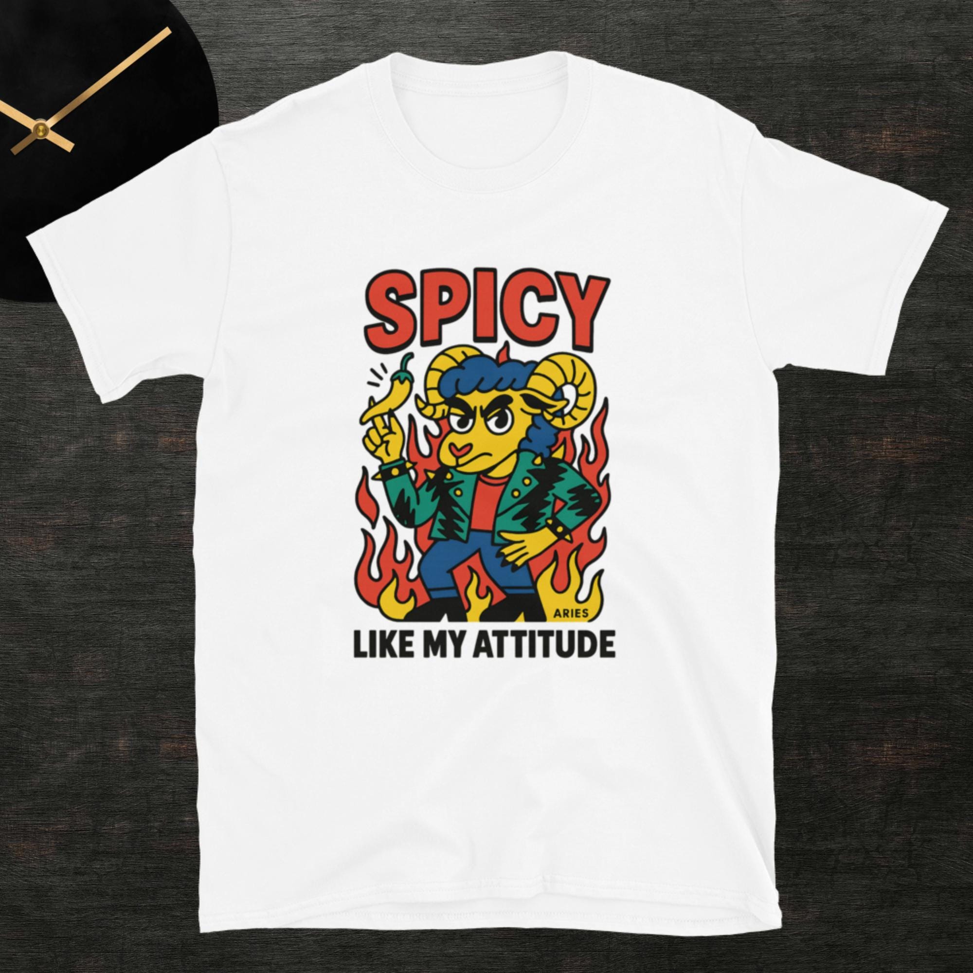 Aries: Spicy Like My Attitude T-shirt - Etsy