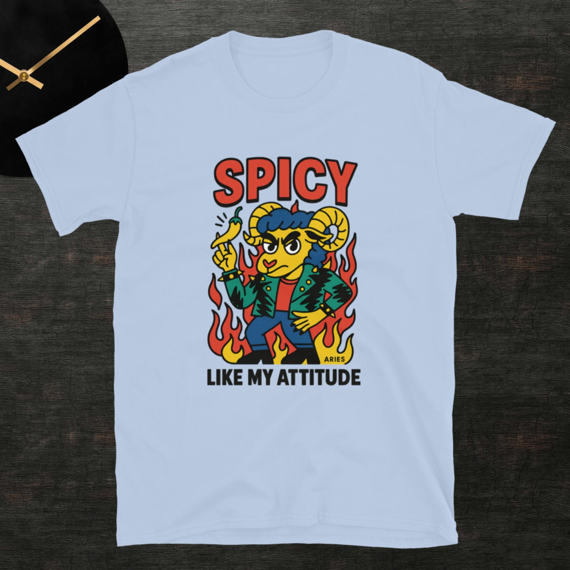 Aries: Spicy Like My Attitude T-shirt - Etsy