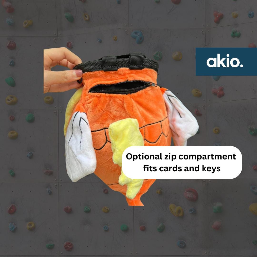 Sac à Craie Pokémon Magikarp - Pour Escalade Et Bloc, Fabriqué Main, Neuf
