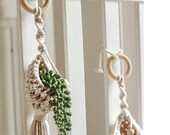 Macrame hangers plant hanger macrame wall hanging plant holder air plant planters for indoor plants indoor plants hanging pot