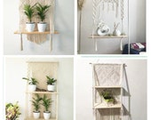 Macrame Hanging Planter Basket Wall handmade plant hanger pot indoor purl edging and wood bead Party Wedding Home Decoration