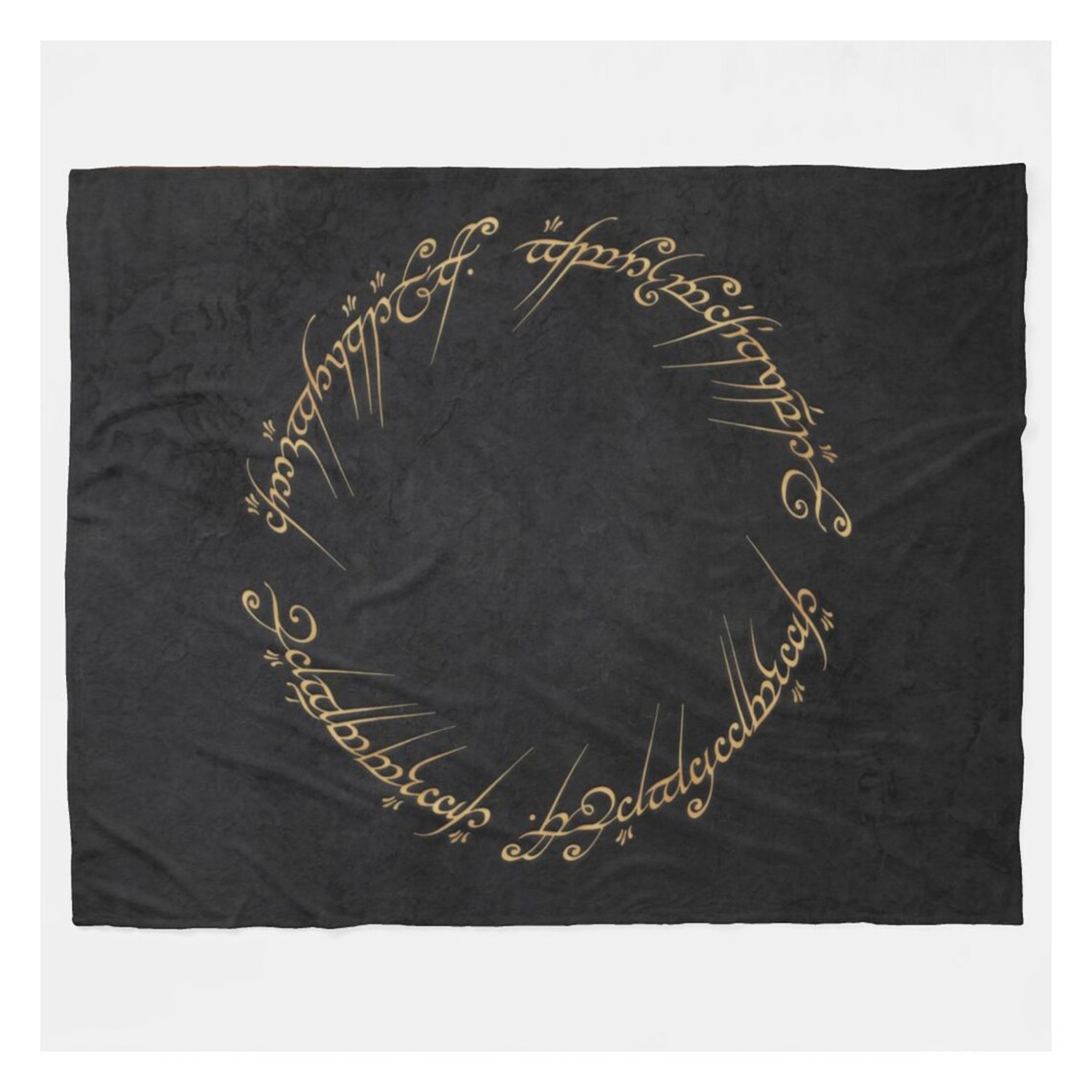 SYNOPSIS Lord Of The Rings Black Blanket The Hobbit Bedding Etsy