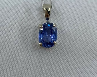 Sapphire Silver 925 Pendant /'Gift For September /' Neelam Silver Pendant/' Handmade Sapphire Pendant /' Gift For Her /' Gift For Him