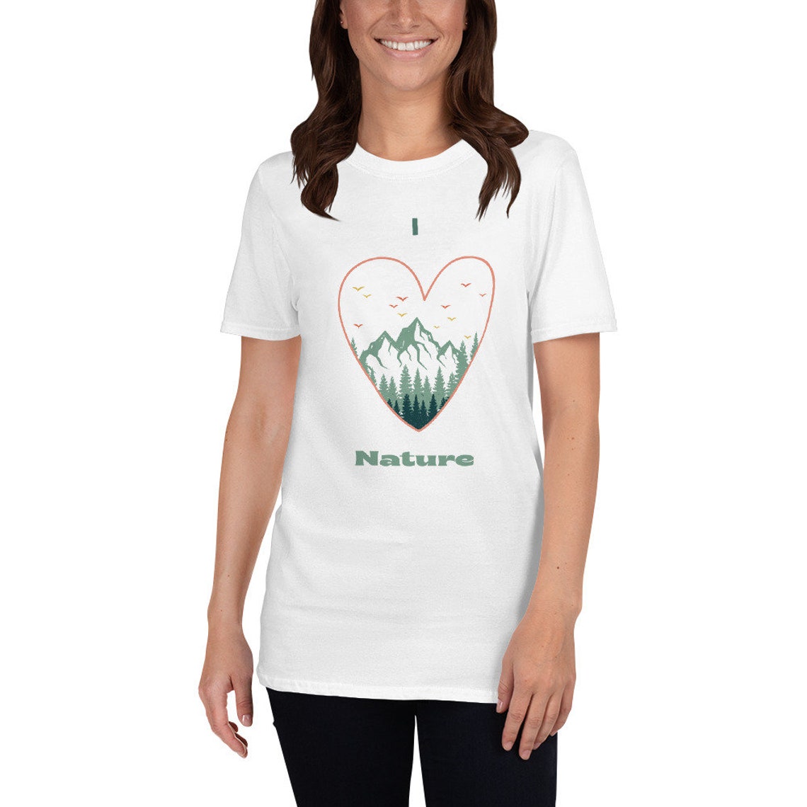Tshirt femme I Love Nature Chemise de montagne Teeshirt de Etsy