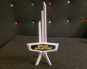 Disneyland Space Mountain Entrance Sign - Desktop Collectible Miniature Figurine