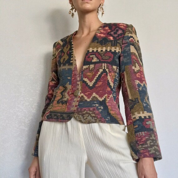 Vintage 90’s Abstract Tapestry Jacket