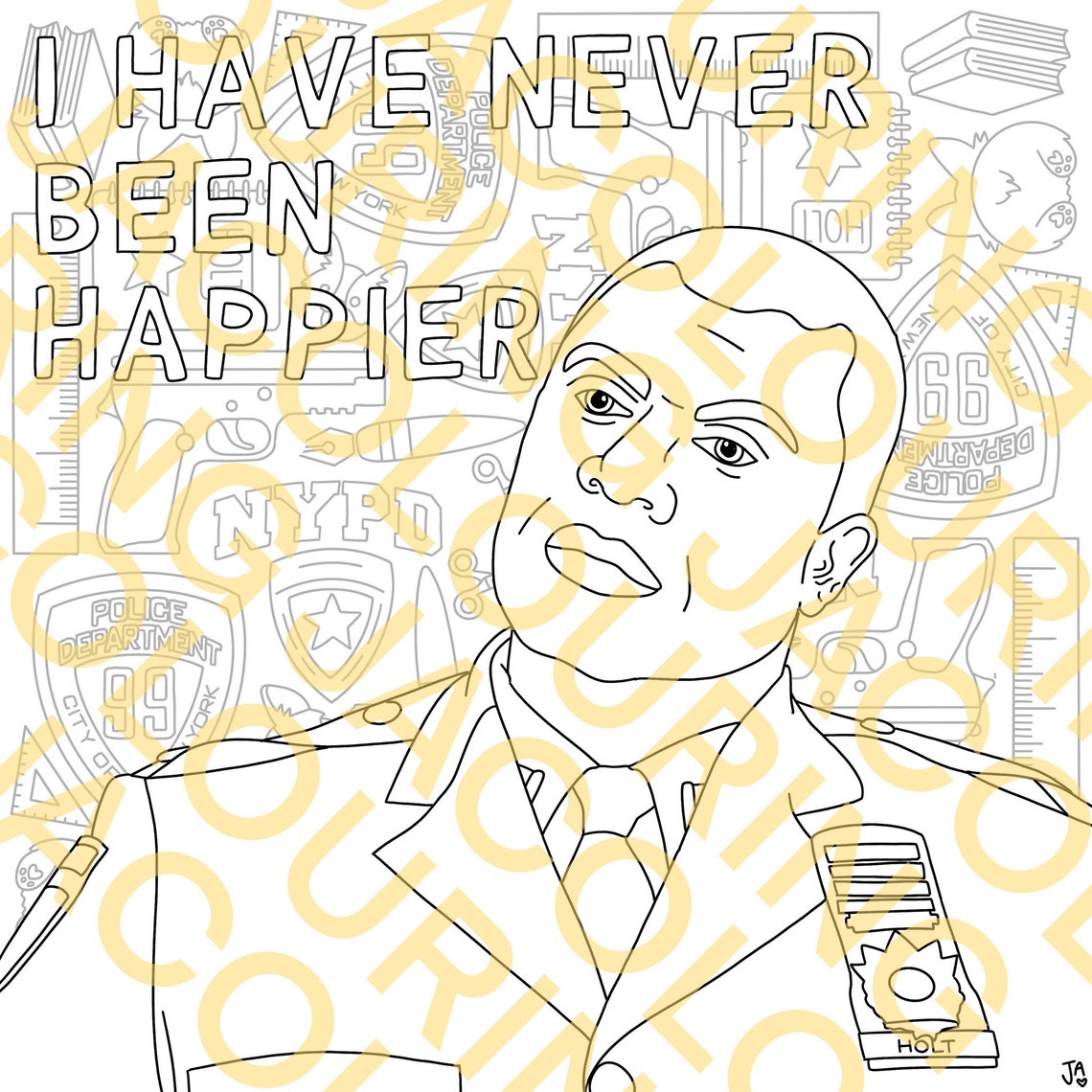 Brooklyn 99 Coloring Pages