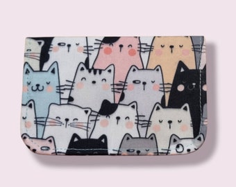 Kleine slanke creditcardhouder, giftcardhouder, Oystercard holder, klein cadeautje, minimalistische kaarthouder, catlover, pocketcard holder