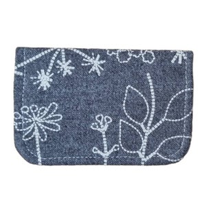 Kleine slanke creditcardhouder, giftcardhouder, Oystercard holder, klein cadeautje, minimalistische kaarthouder, flowers, pocketcard holder